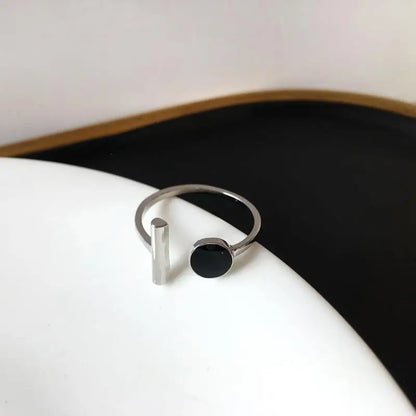 925 Sterling Silver Drip Round Open Ring – Women’s Luxury Jewelry