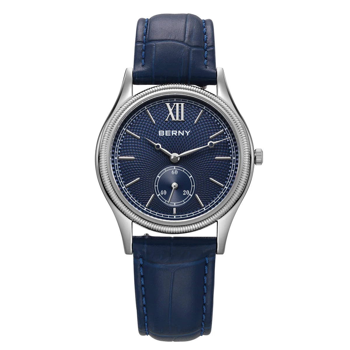 Classic Ultra-Thin Dress Wristwatch with Leather Strap