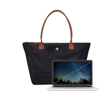 Women’s Designer Tote Bag – Large Lightweight Nylon Shoulder Travel Handbag