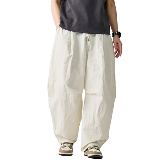 Unisex Wide Leg Pants – Loose Casual Oversize Streetwear with Elastic Waist