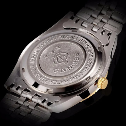 Men’s Golden Quartz Dress Watch – Steel Band, Perfect Valentine’s Gift