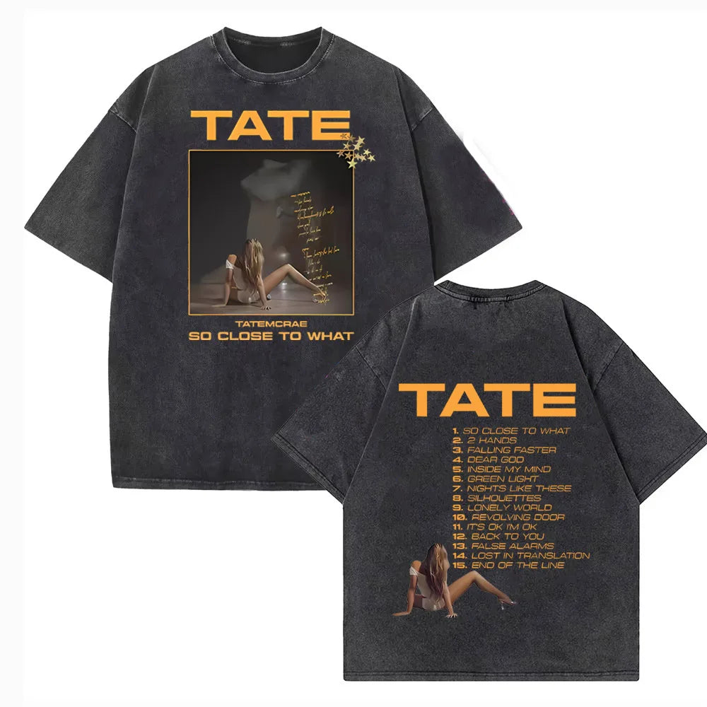 Tate McRae “So Close to What” Vintage Washed T-Shirt
