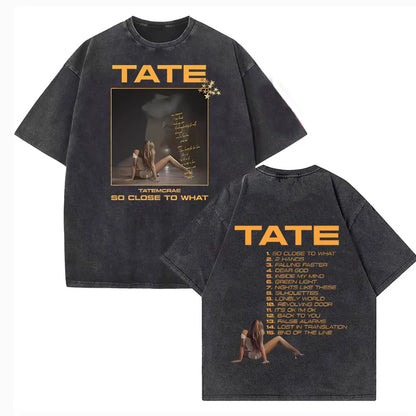 Tate McRae “So Close to What” Vintage Washed T-Shirt