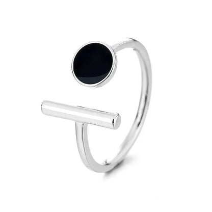 925 Sterling Silver Drip Round Open Ring – Women’s Luxury Jewelry