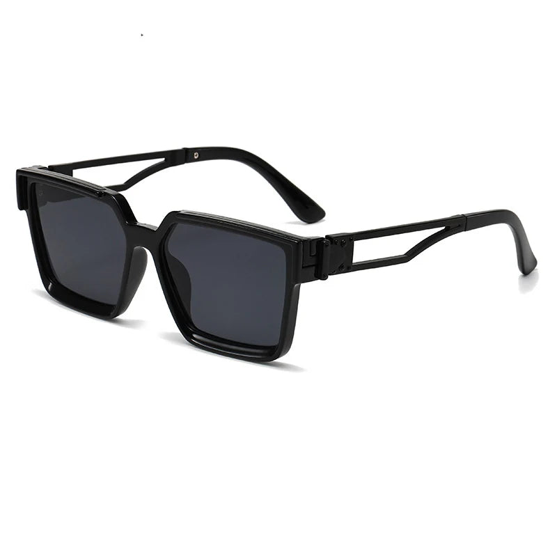 Retro Millionaire Vintage Square Sunglasses – Men & Women Fashion Glasses