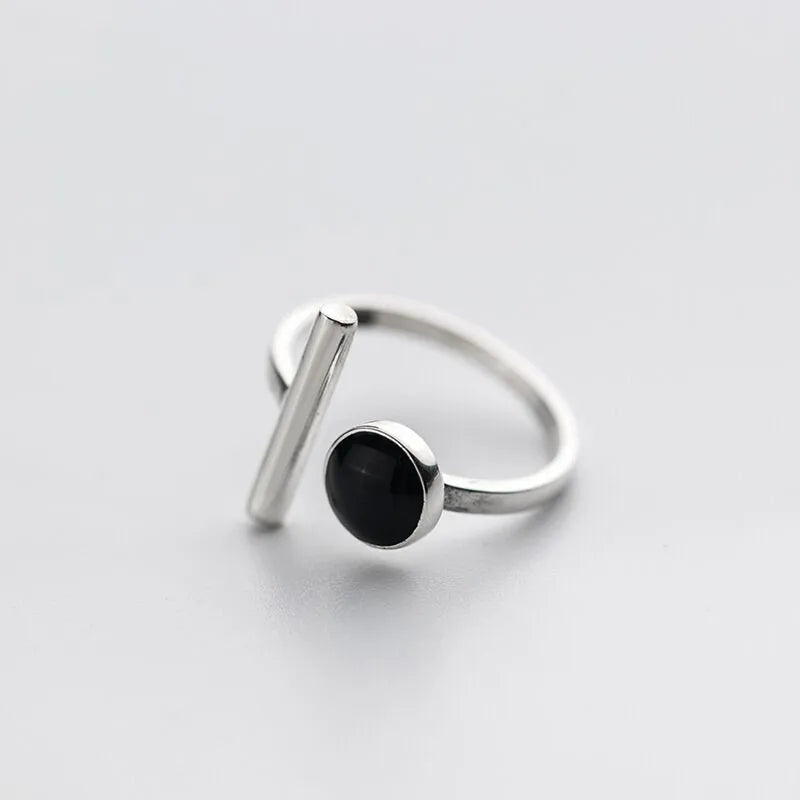 925 Sterling Silver Drip Round Open Ring – Women’s Luxury Jewelry