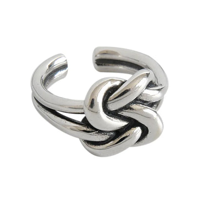 925 Sterling Silver Knot Ring – Elegant Women’s Wedding & Fashion Jewelry
