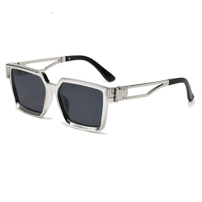 Retro Millionaire Vintage Square Sunglasses – Men & Women Fashion Glasses