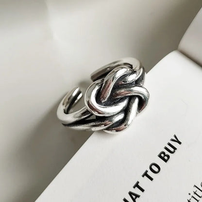 925 Sterling Silver Knot Ring – Elegant Women’s Wedding & Fashion Jewelry