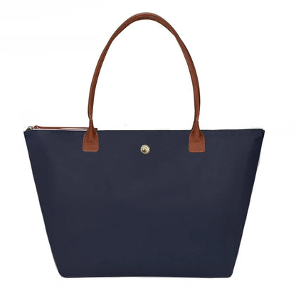 Women’s Designer Tote Bag – Large Lightweight Nylon Shoulder Travel Handbag